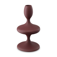 Подсвечник на одну свечу, 20 см, металл, бордовый, серия Vivlend, BERGENSON BJORN, Великобритания