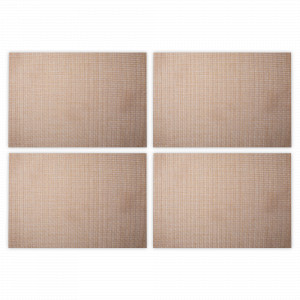 Набор из 4-х салфеток подстановочных прямоугольных OMBRE, 33 х 48 см, пвх, бежевый, WO HOME, Германия, Ombre WO HOME