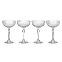 Набор из 4-х бокалов-креманок для шампанского CHAMPAGNE, 220 мл, серия America'20s, BORMIOLI ROCCO, Италия