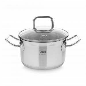 Кастрюля со стеклянной крышкой, 16 см, 1.6 л, нержавеющая сталь, серия Profi Duo Therm, ELO, Германия, НОВИНКИ