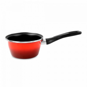 Ковш , 14 см, 1 л, сталь, стеклоэмаль, красный, серия Sfumatto, VITRINOR, Испания, Ковшики для индукционной плиты