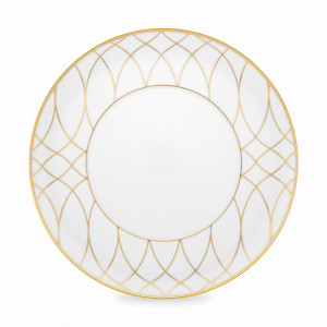 Тарелка обеденная, 28 см, фарфор, белый, золотой, серия Terrace, VISTA ALEGRE, Португалия, Terrace VISTA ALEGRE