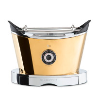 Тостер двухслотовый, нержавеющая сталь, пластик, золотой, серия Volo, BUGATTI, Италия