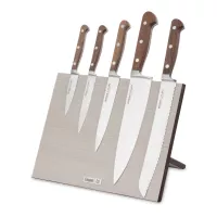 Набор кухонных ножей, 5 штук, на магнитной подставке ComposeEat, серия Classic Walnut, BERGER CUTLERY, Германия, 