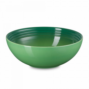 Салатник, керамика, 24 см, 2.2 л, зеленый, серия Bamboo Green, LE CREUSET, Франция, Тарелки Le Creuset