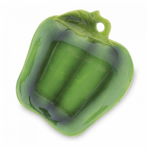Блюдо для сервировки Перец, 24 х 21 см, керамика, зелёный, серия Harvest, REPAST, Чехия, Harvest REPAST