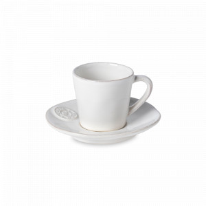 Пара кофейная White, 70 мл, керамика, белый, серия Nova, COSTA NOVA, Португалия, Кофейные пары