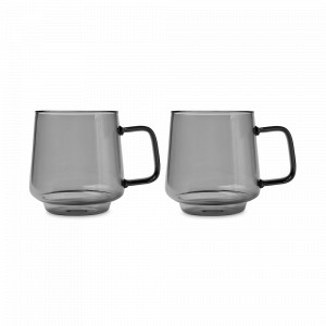 Набор из 2-х кружек Sala, 400 мл, стекло, серый, серия Blend, MAXWELL WILLIAMS, Австралия, MAXWELL & WILLIAMS (Австралия)