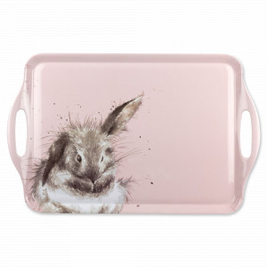 Поднос «Пушистый кролик», 48 х 30 см, пластик, декор, серия Забавная фауна, PIMPERNEL, Великобритания, Подносы
