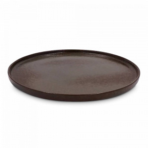 Тарелка обеденная Brown, 29 см, каменная керамика, коричневый, серия Tide, ROOMERS TABLEWARE, Нидерланды, Тарелки керамические