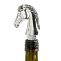 Пробка для винной бутылки Лошадь, 12 см, металл, полирезин, серебристый, серия Horse, ANNA LAFARG, Китай_00821190052592815405.jpg