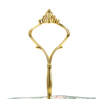 Этажерка 2-х ярусная «Еловые ветки», 25 х 20/24 см, керамика/металл, белый, зеленый, серия Festival, ANNA LAFARG, Китай_00821150048640441999.jpg