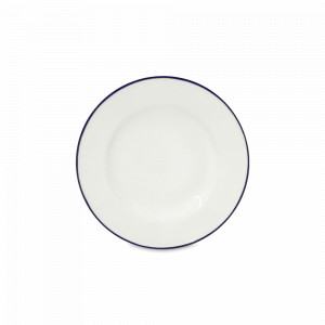 Тарелка пирожковая White/Blue, 15 см, керамика, белый, синий, серия Beja, COSTA NOVA, Португалия, Тарелки хлебные