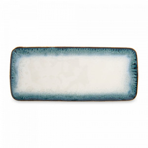 Блюдо прямоугольное, 36 х 16 см, фарфор, синий, серия Nuances, EASY LIFE (R2S), Италия, Прямоугольные блюда для сервировки