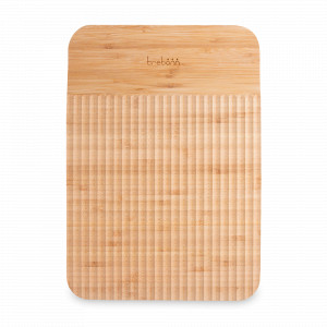 Доска разделочная из бамбука, размер 34x24 x1.9 см, с рифленой поверхностью, серия Chopping boards and Knives, TREBONN, Италия, Разделочные доски