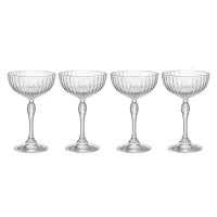 Набор из 4-х бокалов-креманок для шампанского CHAMPAGNE, 220 мл, серия America'20s, BORMIOLI ROCCO, Италия, 