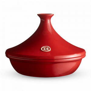 Керамический тажин II, 3,5 л, 32 х 23 см, гранат, серия Flame, EMILE HENRY, Франция, Коллекция в красном EMILE HENRY