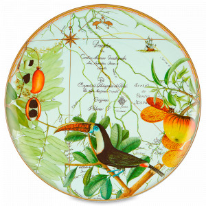 Блюдо сервировочное, 40 см, фарфор, декор, серия Amazonia, VISTA ALEGRE, Португалия, Amazonia VISTA ALEGRE