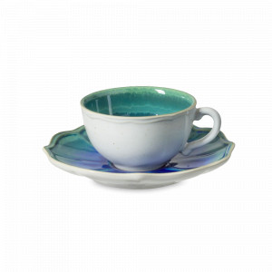 Пара чайная Seabream, 190 мл, керамика, морская волна, серия Dori, COSTA NOVA, Португалия, Чайные пары