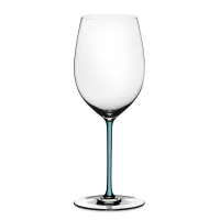 Бокал для красного вина CABERNET / MERLOT LIGHT BLUE, ручная работа, 625 мл, 25 см, хрустальное стекло, серия Fatto A Mano, RIEDEL, Австрия, 