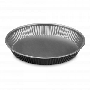 Форма для выпекания круглая Тарт, 28 см, сталь с антипригарным покрытием, черный, серия Silver Elegance, GUARDINI, Италия, GUARDINI (Италия)