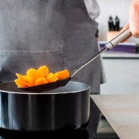 Ложка кухонная с прорезями, 33,2 см, нержавеющая сталь, нейлон, черный, серия Professional, KITCHEN CRAFT, Великобритания_00812450053396757527.jpg