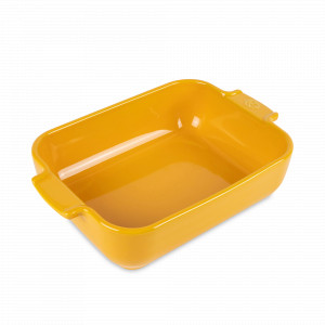 Форма для запекания прямоугольная, 32 х 20 см, 2.7 л, керамика, желтый, серия Saffron Yellow, PEUGEOT CERAMIC, Франция, Скидка до -35% на PEUGEOT CERAMIC