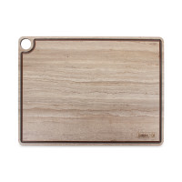 Доска разделочная c желобом, 42 х 31см, травертин капучино, композитный материал, серия ProFashion, ComposeEat, Россия