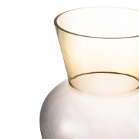 Ваза Триобль, 31.5 см, стекло, розово-дымчатый, Rasteli, Бельгия_00812030044061628205.jpg