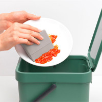 Скребок для посуды, 10,5 см, силикон, серый, серия Sink Side, BRABANTIA, Бельгия_00809000057745139307.jpg