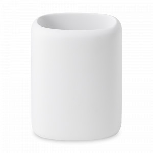 Стакан для аксессуаров Slim, 10 см, полирезин, белый, серия Bath, BERGENSON BJORN, Великобритания, Bath BERGENSON BJORN