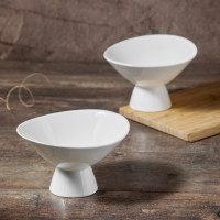 Набор из 2-х креманок, 230 мл, костяной фарфор, белый, серия Плиссе, DECOR DE TABLE, Россия_00818670058173965733.jpg