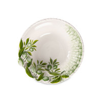 Салатник, 26 см, керамика, белый, зеленый, серия Оливки, EDELWEISS, Италия_00811890048956359713.jpg