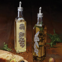 Набор бутылок для масла и уксуса, 500 мл, стекло, сталь, серия World of Flavours, KITCHEN CRAFT, Великобритания_00813080053475059471.jpg