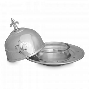 Емкость для икры Silver Plated, 14 см, никель, стекло, посеребрение, ROOMERS TABLEWARE, Нидерланды, Икорницы, масленки