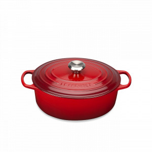 Чугунная эмалированная утятница овальная, 4,1 л, 27 см, красный, LE CREUSET, Франция, LE CREUSET (Франция)