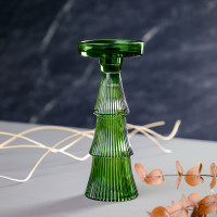 Подсвечник , 22 см, стекло, зеленый, серия Art Deco, DECOR DE TABLE, Россия_00820420060970204669.jpg