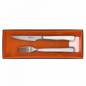 Набор столовых приборов для стейка на 6 персон, рукоять нержавеющая сталь, серия Steak Knives, ARCOS, Испания, Скидка 25% на бренд Arcos