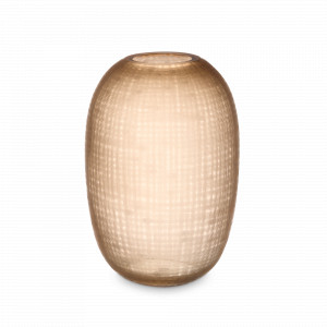 Ваза настольная, 29.5 см, стекло, песочный, серия Дальян, DECOR DE TABLE, Россия, Стеклянные вазы для цветов