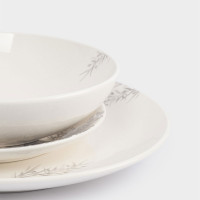 Сервиз обеденный на 6 персон «Олень и шишки», 18 предметов, керамика, белый, декор, серия Maral, ANNA LAFARG, Китай_00820930061223616768.jpg