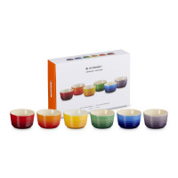 Набор из 6-ти рамекинов, 100 мл, каменная керамика, мультиколор, серия Rainbow, LE CREUSET, Франция_00823640066034458187.jpg