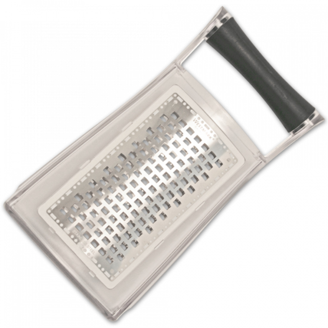 Металлическая терка из нержавеющей стали с контейнером, нержавеющая сталь/пластик, серия Technicus Square, WESTMARK, Германия