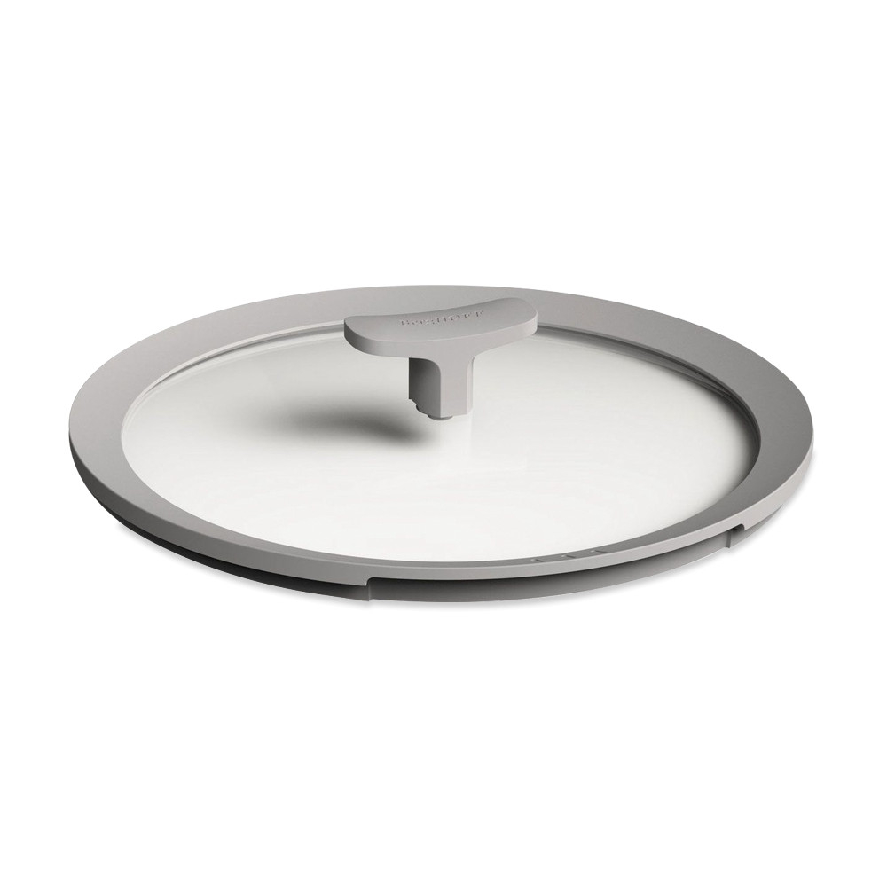 Крышка , 26 см, стекло, силикон, серый, серия Leo, BERGHOFF, Бельгия