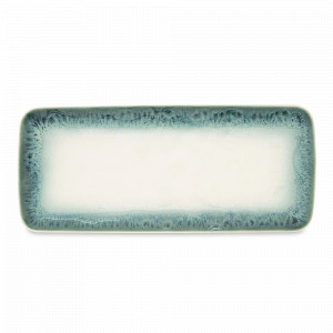 Блюдо прямоугольное, 36 х 16 см, фарфор, голубой, серия Nuances, EASY LIFE (R2S), Италия, Блюда сервировочные