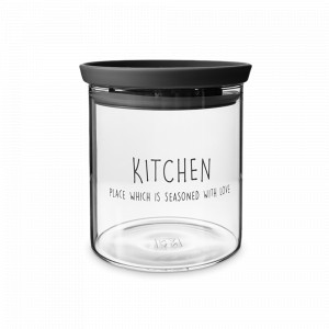 Банка для сыпучих продуктов, 550 мл, стекло Б/пластик, серия Special, ANNA LAFARG, Китай, Красивые банки для сыпучих продуктов