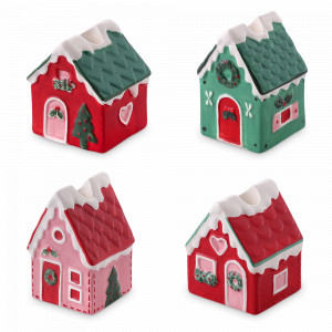 Набор из 4-х подсвечников Grindsted, доломит, декор, серия New Year Essential, TKANO, Китай, Подсвечники и канделябры