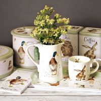 Кувшин «Утка Забавная фауна», объем: 600 мл, материал: костяной фарфор, цвет: белый, декор, серия Wrendale Designs, ROYAL WORCESTER, Великобритания_00801610047247167701.jpg