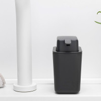 Дозатор для жидкого мыла, 200 мл, пластик, темно-серый, серия Sink Side, BRABANTIA, Бельгия_00802910048840818076.jpg