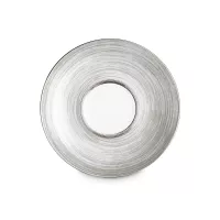 Блюдце для чашки чайной, 16 см, костяной фарфор, белый, серебристый, серия Платиновый дуэт, NARUMI, Япония, 