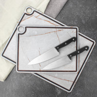 Доска разделочная c желобом, 42 х 31см, мраморный Грейс, композитный материал, серия ProFashion, ComposeEat, Россия_00819710055790912603.jpg